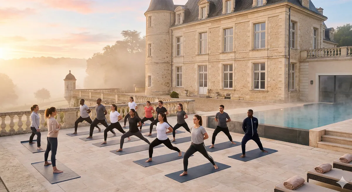 Workation en château : télétravail premium et cohésion d'équipe en Île-de-France