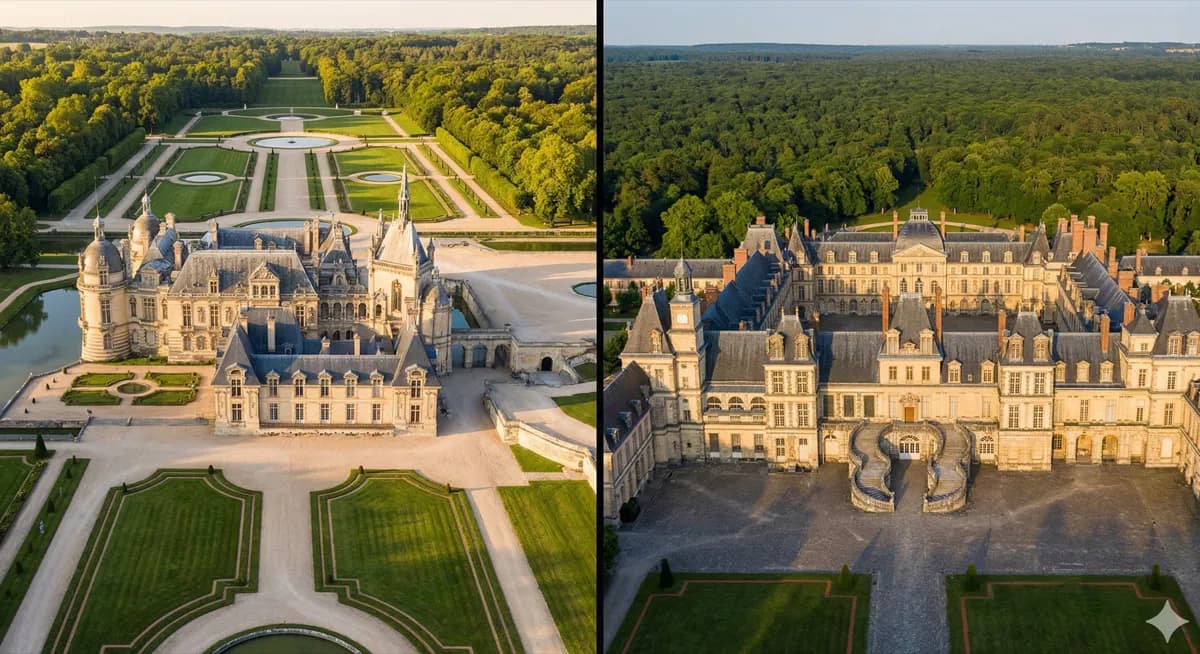 Comparatif séminaire Chantilly vs Fontainebleau - châteaux Île-de-France