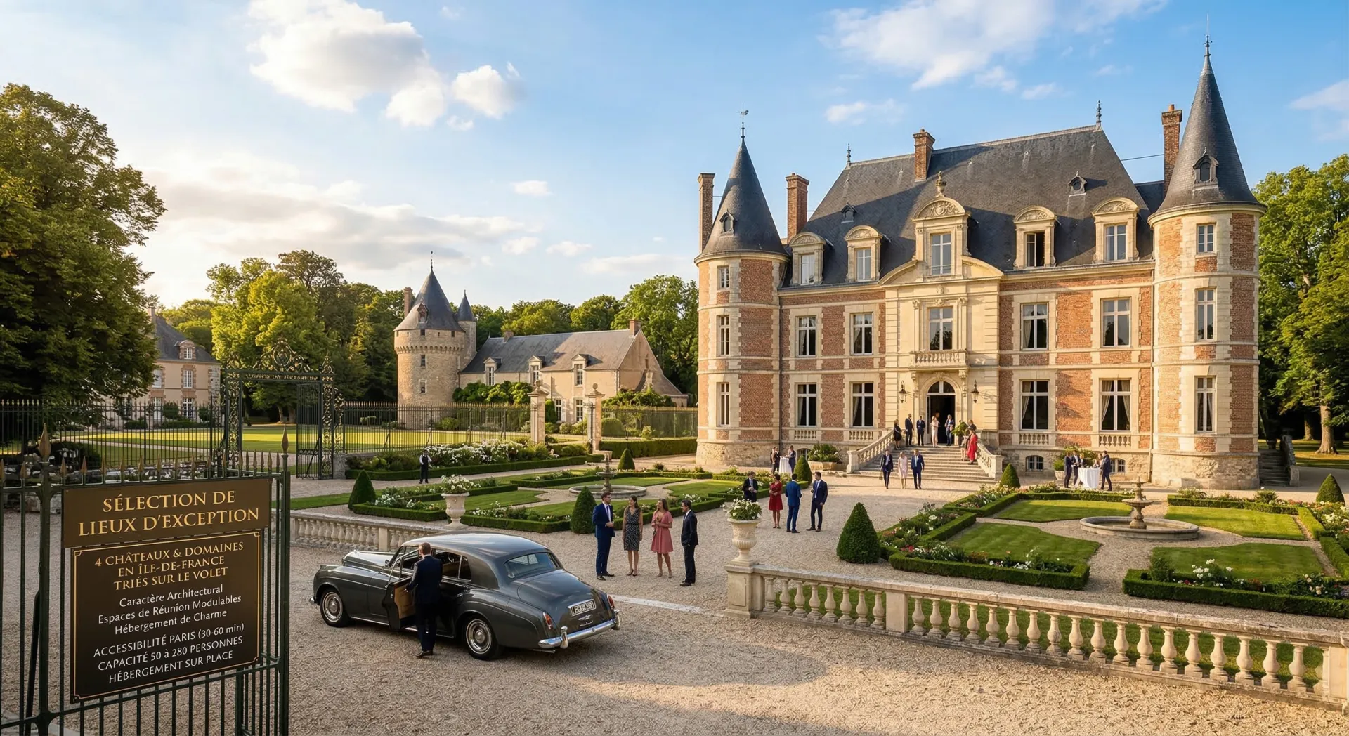 Château d'exception privatisable pour séminaire d'entreprise en Île-de-France, alternative aux maisons Châteauform