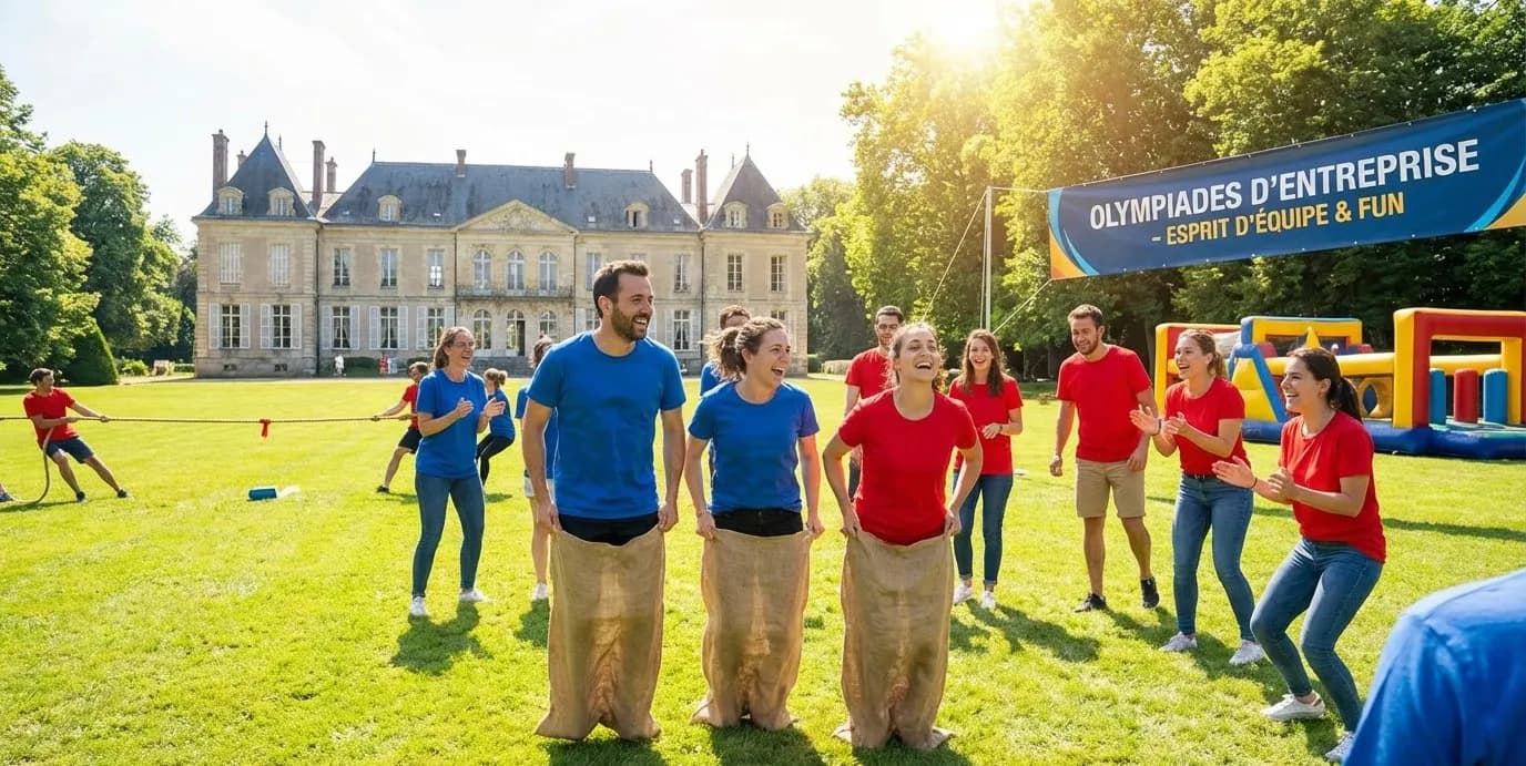 Olympiades entreprise 10 épreuves team building château