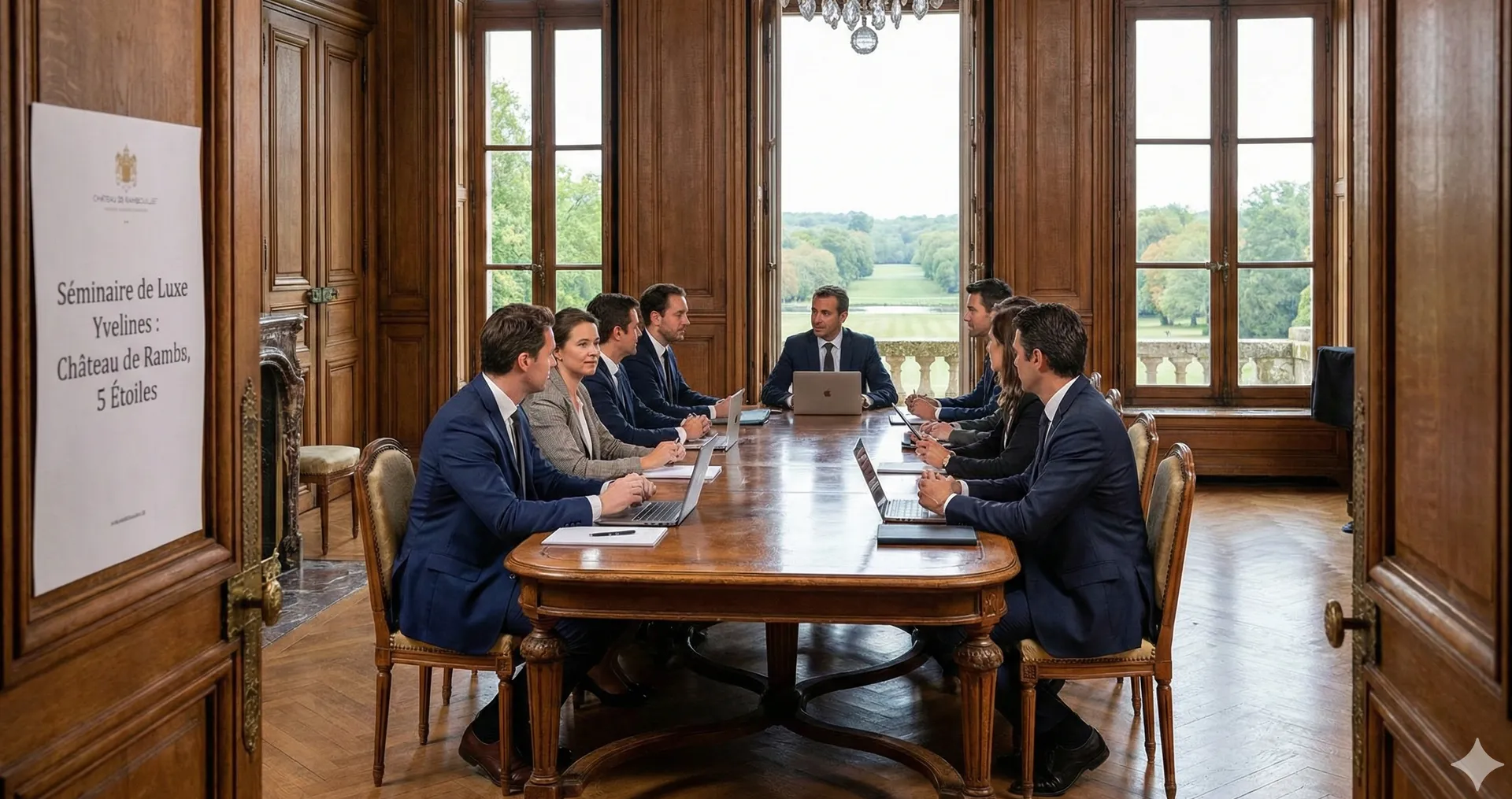 Petits comités et board meetings en château intime et luxueux