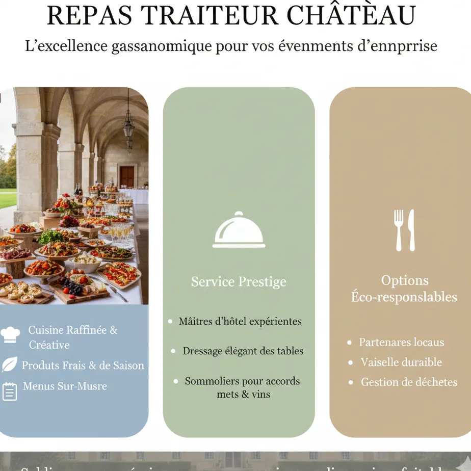 Repas de séminaire en château - Tendances traiteur et gastronomie 2026