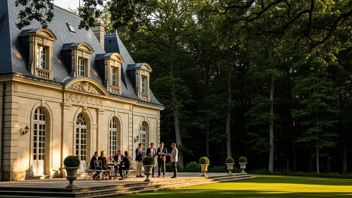 Domaine de séminaire proche Rambouillet dans les Yvelines, parc arboré et salle de réunion en château