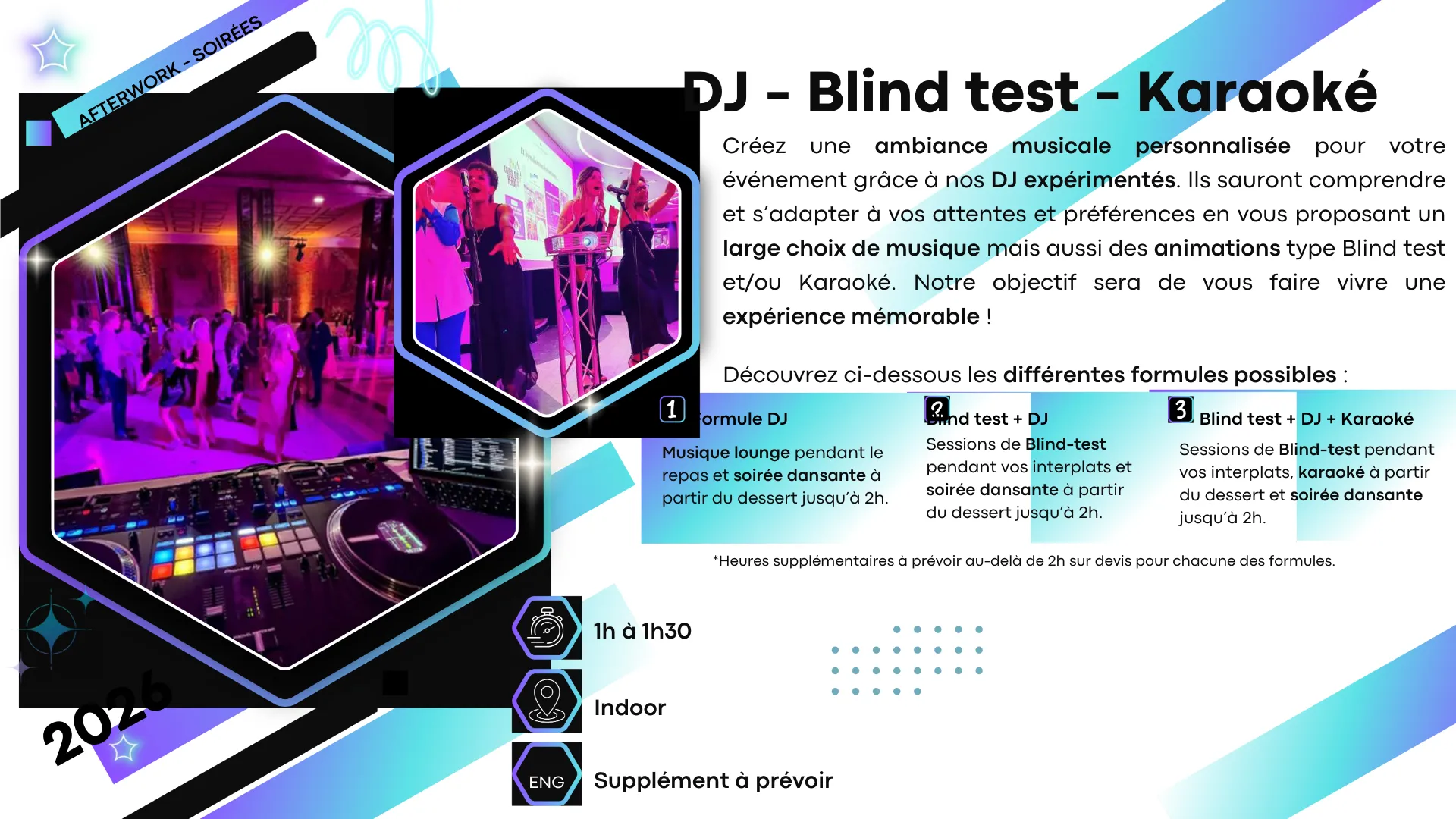 DJ · Blind Test · Karaoké — animation soirée entreprise en château