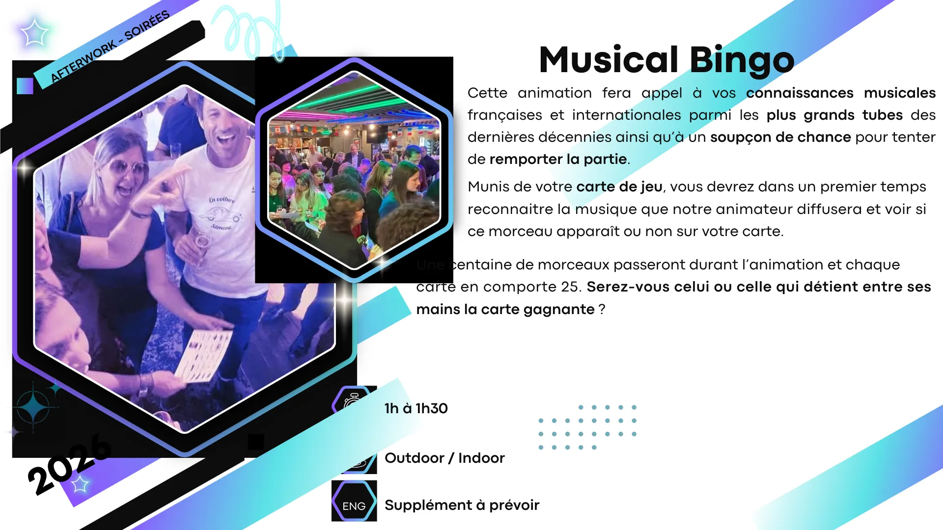 Musical Bingo — animation soirée entreprise en château