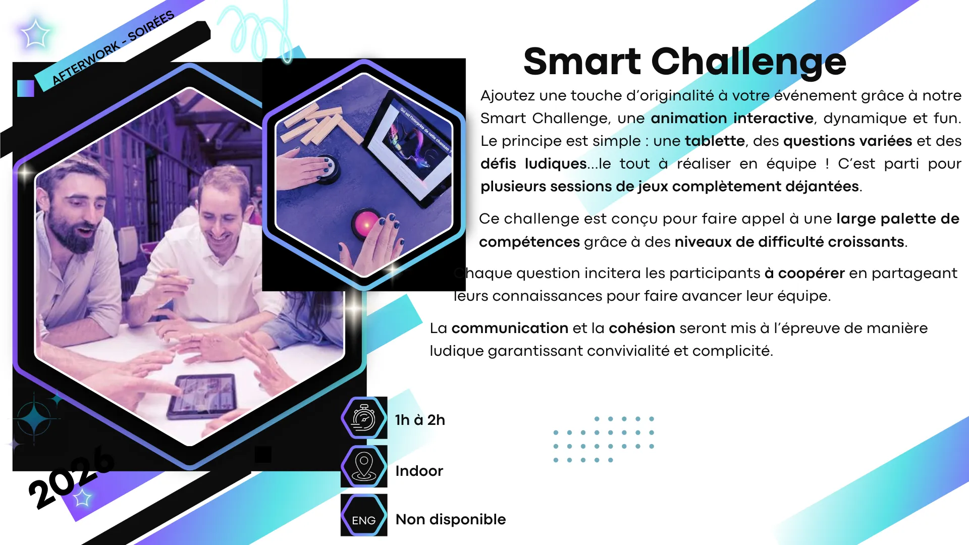Smart Challenge — animation soirée entreprise en château
