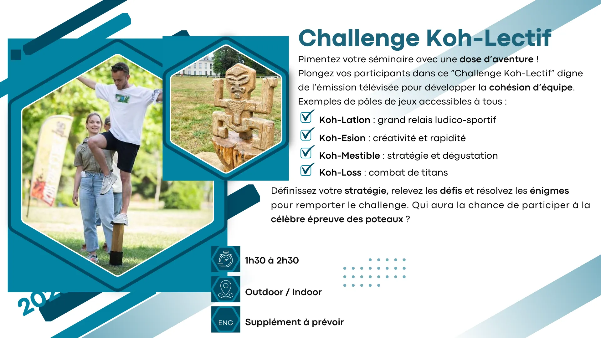 Challenge Koh-Lectif — activité team building en château