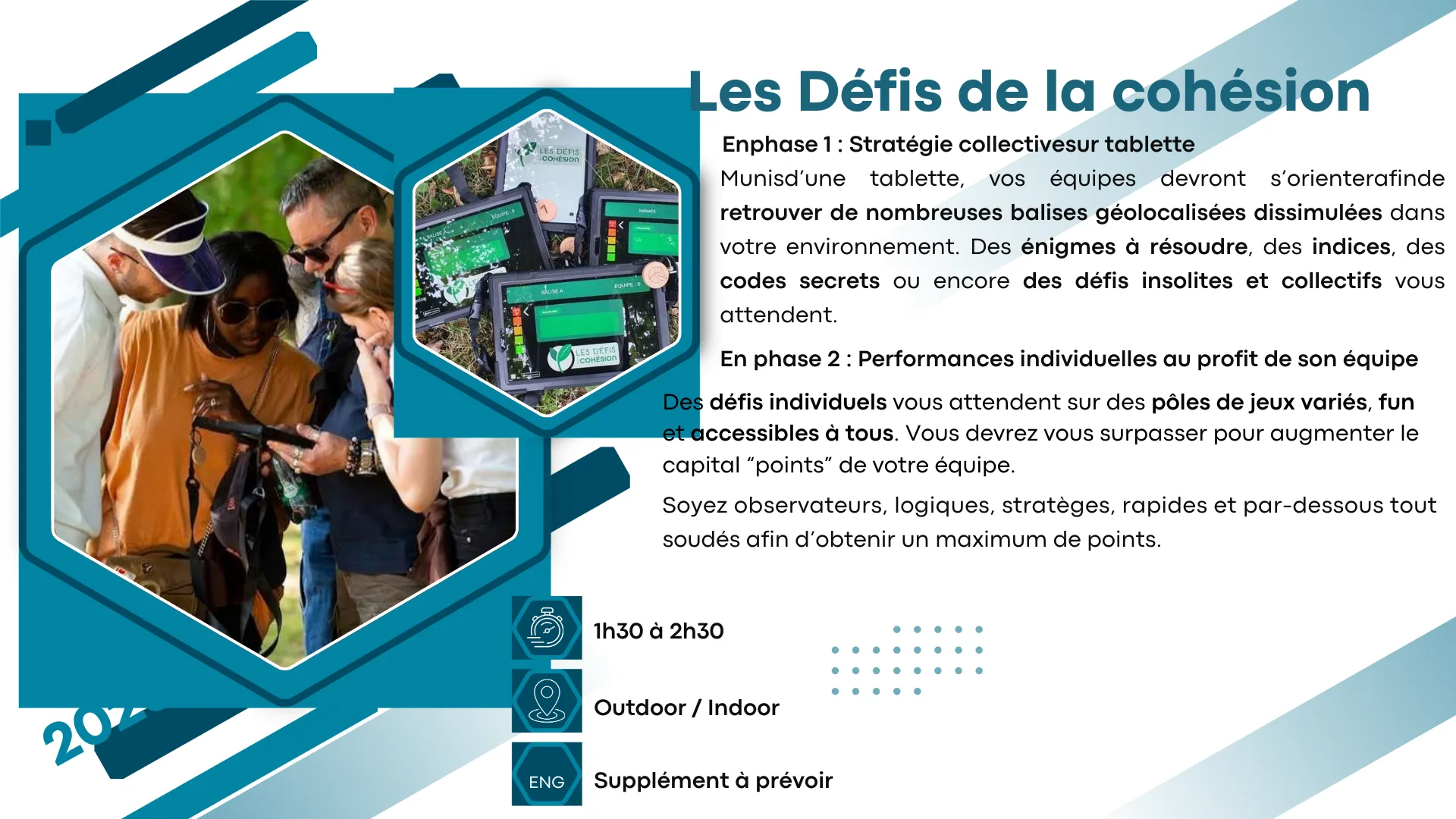 Les Défis de la Cohésion — activité team building en château