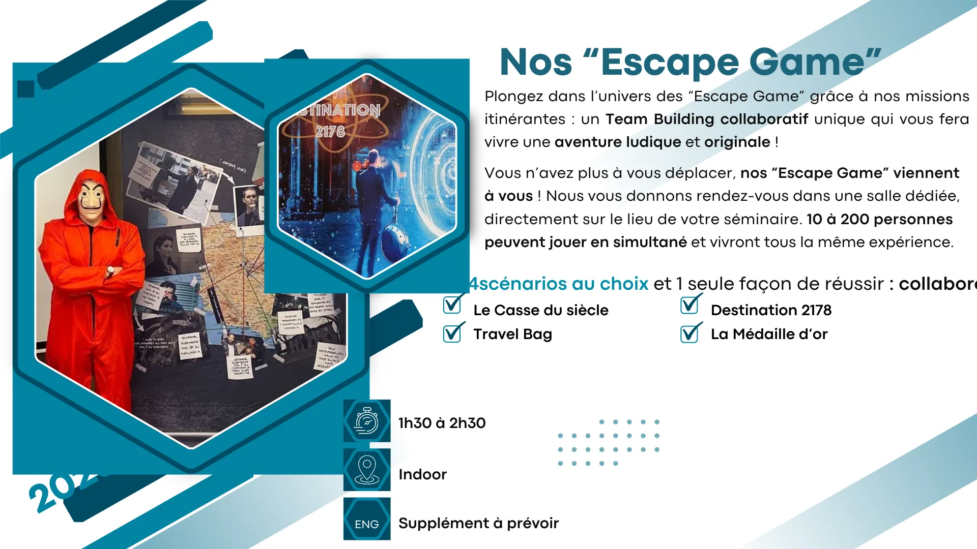 Nos « Escape Game » — activité team building en château