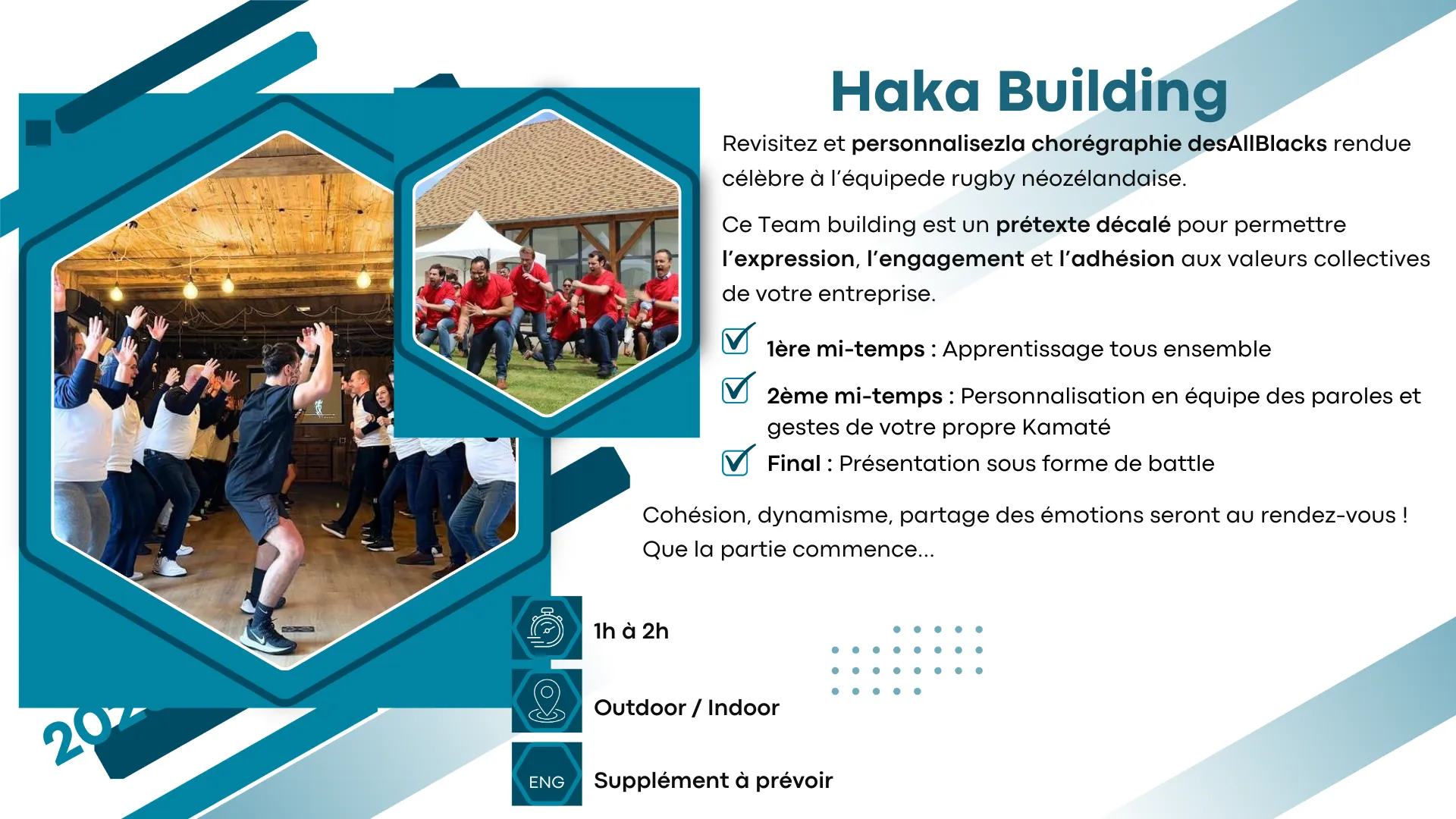 Haka Building — activité team building en château