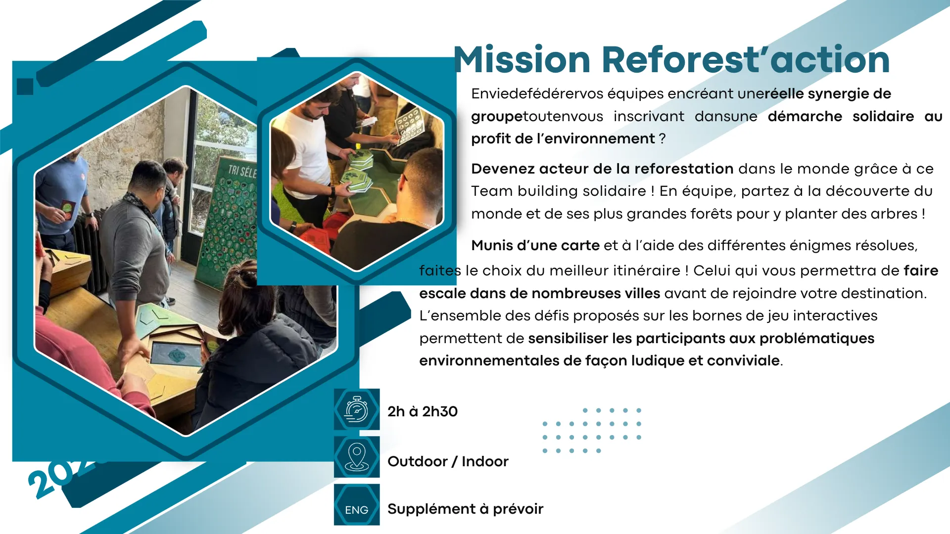 Mission Reforest'action — activité team building en château