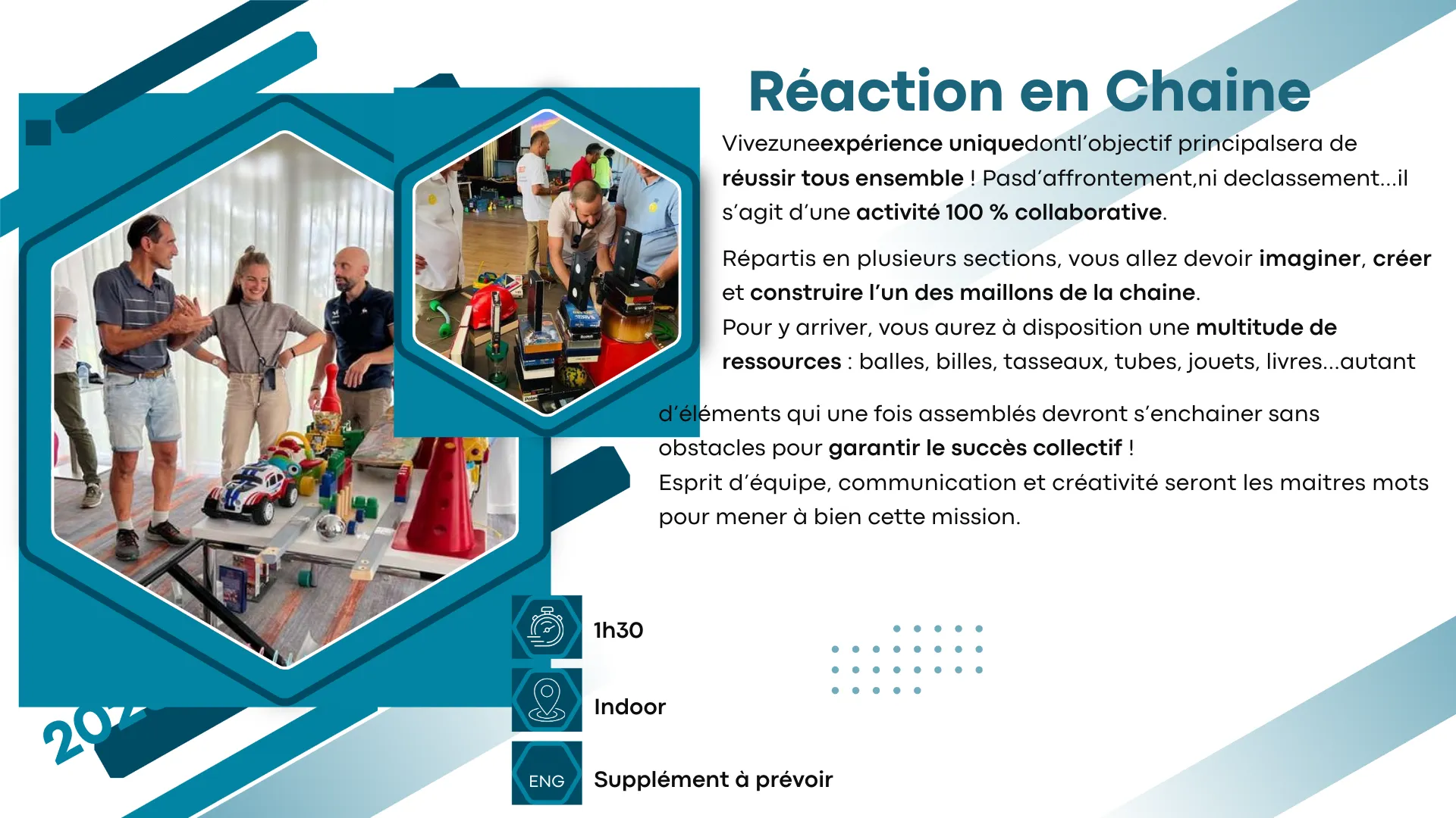Réaction en Chaîne — activité team building en château
