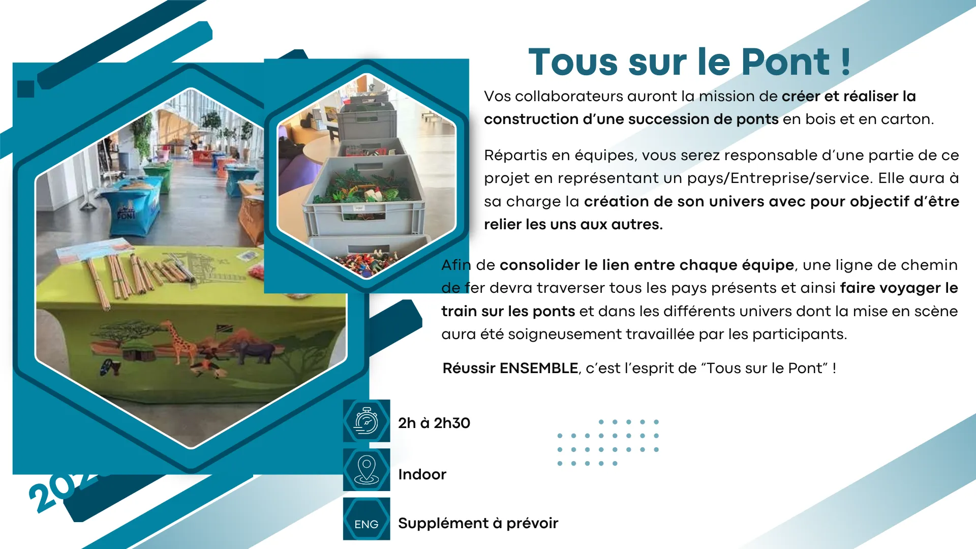 Tous sur le Pont ! — activité team building en château