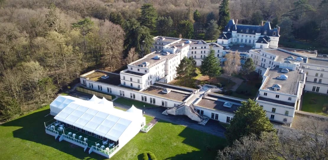 Arrière Chateau et la Terrasse vus du ciel